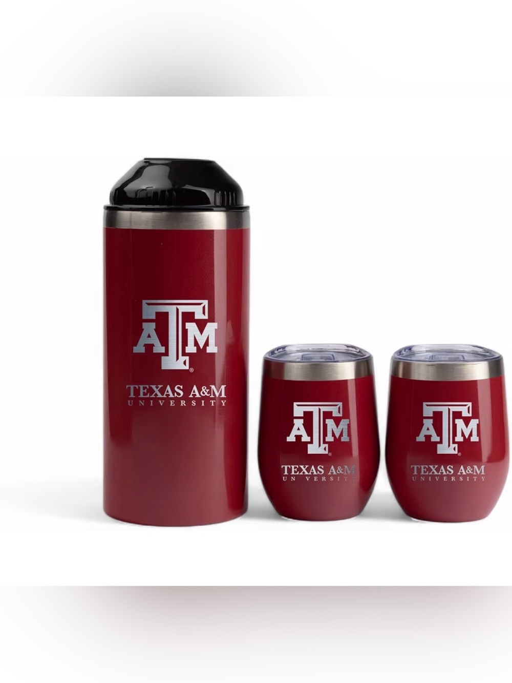 The Memory Company | Licensed NCAA Wine Bottle Chiller with 2 Ceramic Lined 12oz